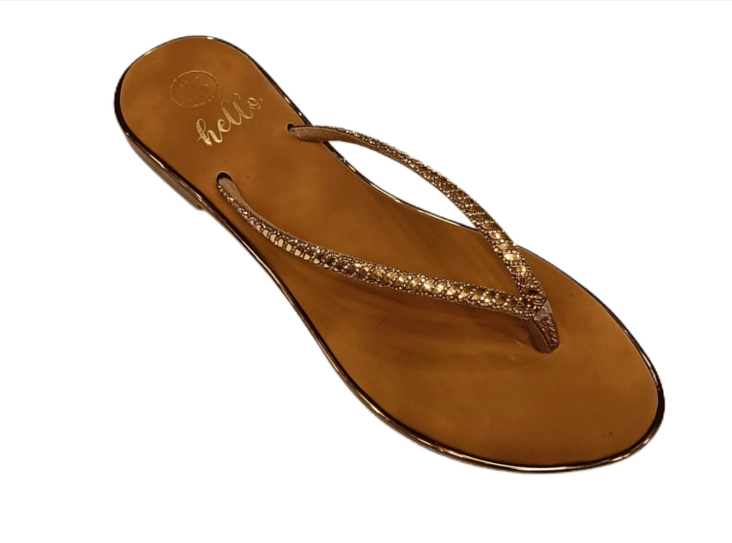 Hello Women’s Stylish Embellished Flip-Flop Sandals (LC-742)