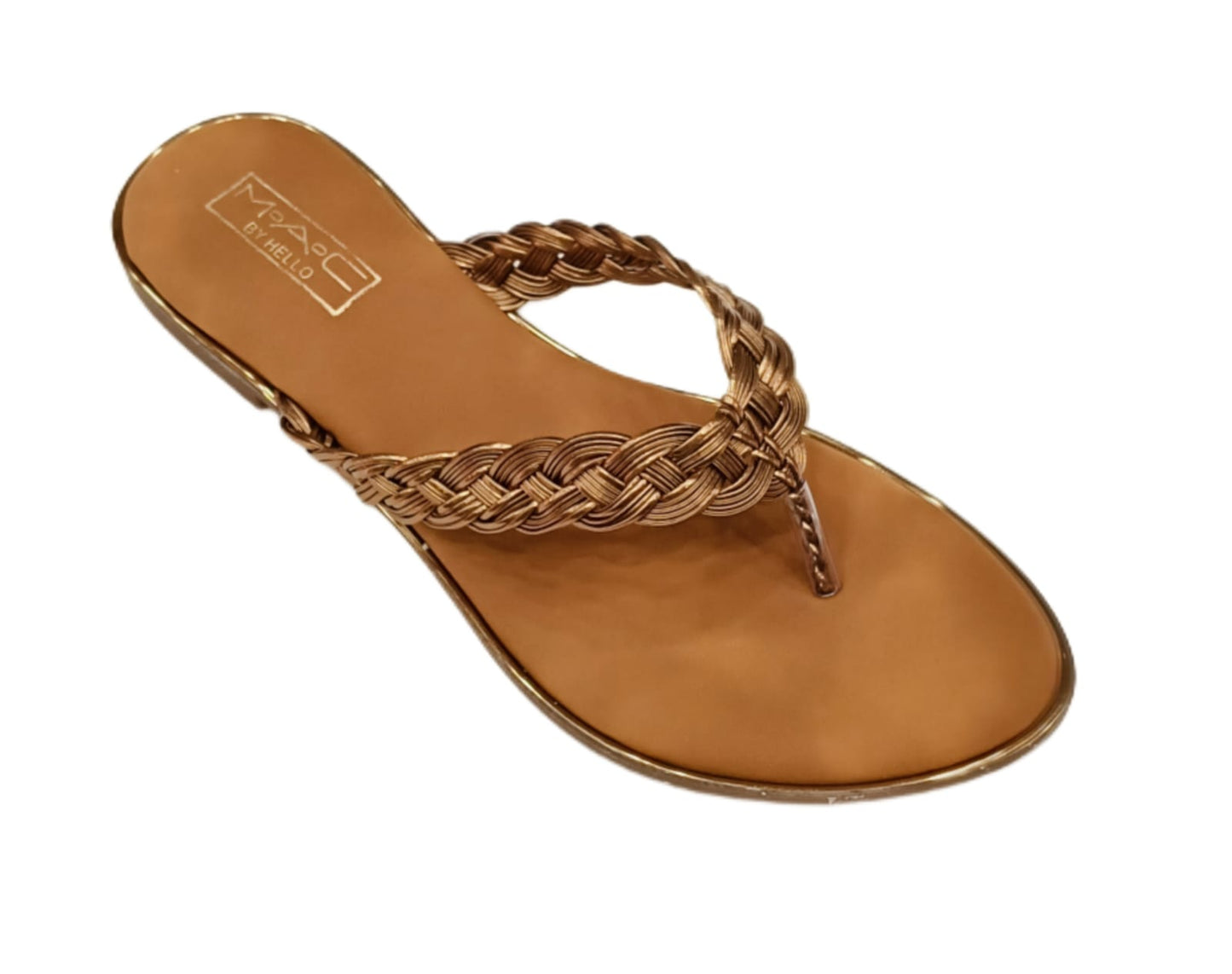 Mac by Hello Women’s Braided Strap Flip-Flop Flats (LC-736)
