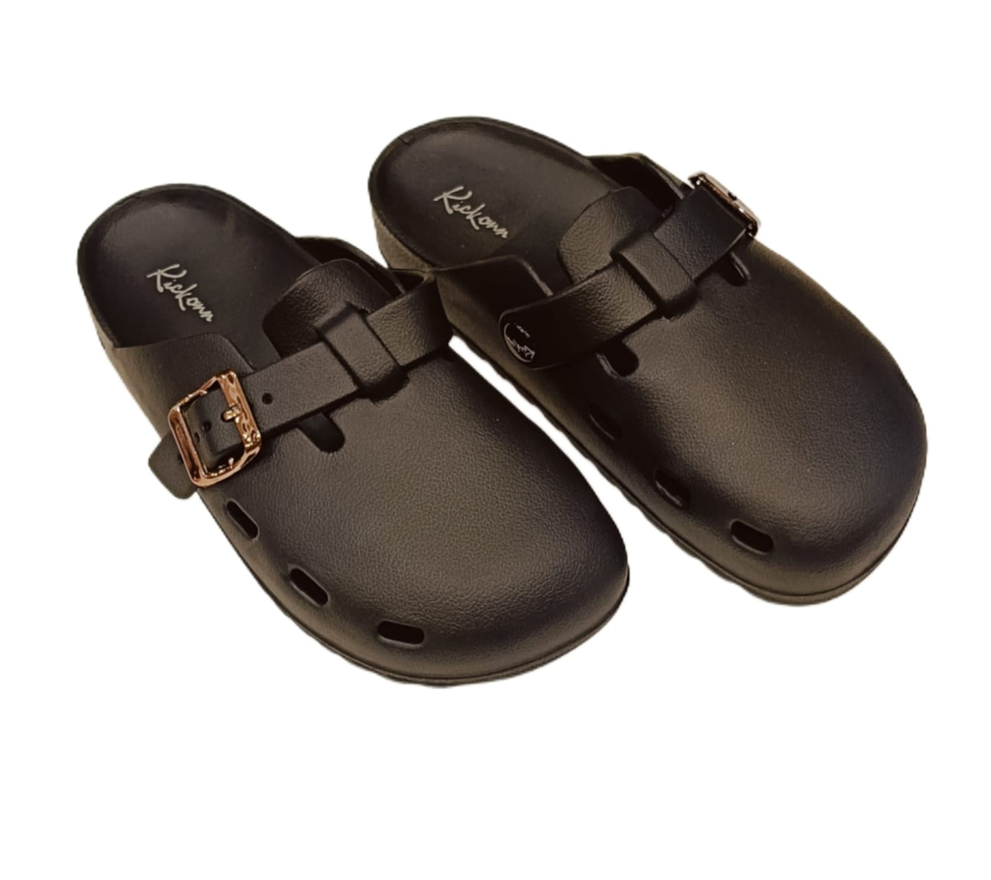 Women’s Buckle Strap Clogs – Stylish Lightweight Casual Footwear (KKN-006)
